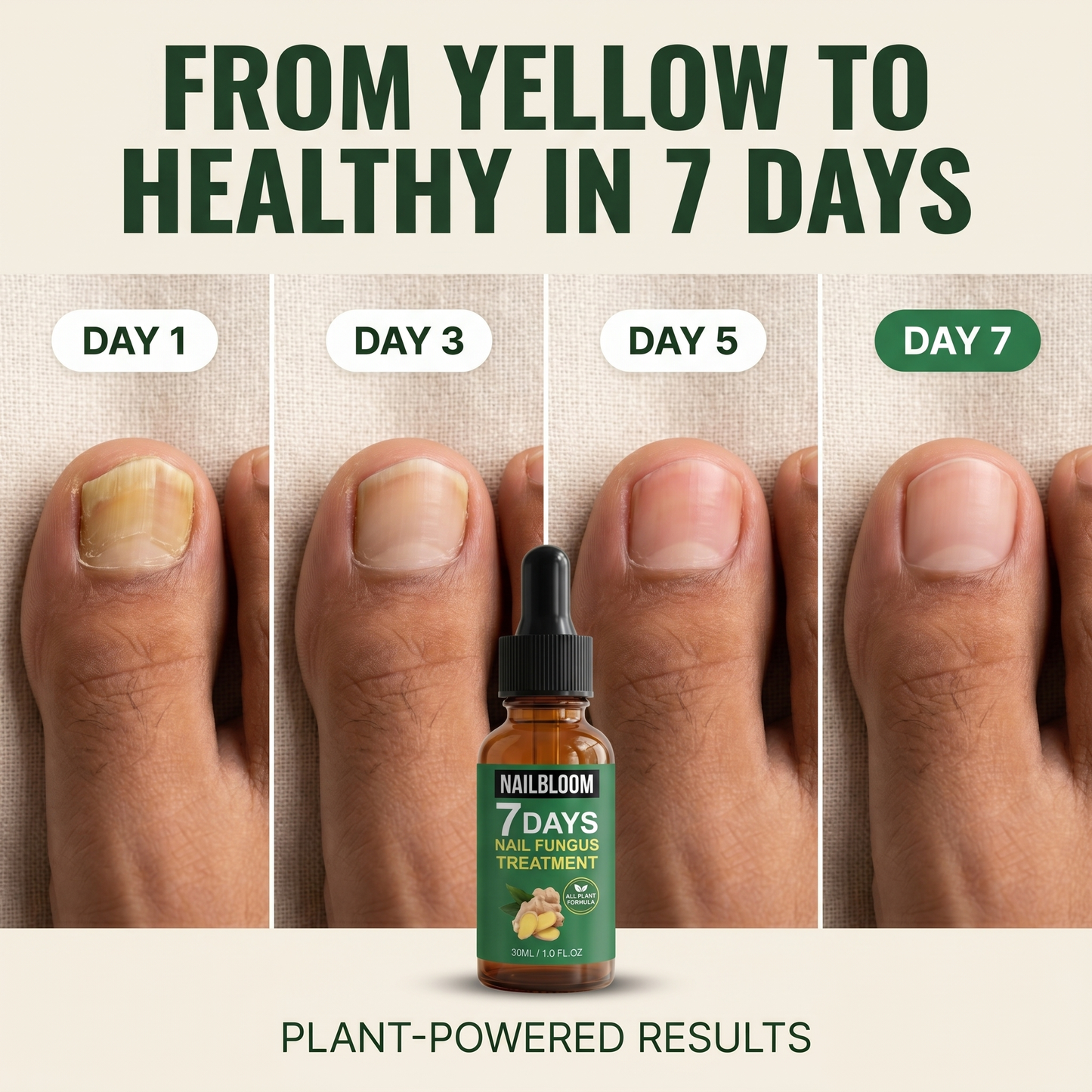 Nailbloom™ 7 Days Nail Fungus Treatment | Plant Based Drops | Buy 1 Get 1 FREE
