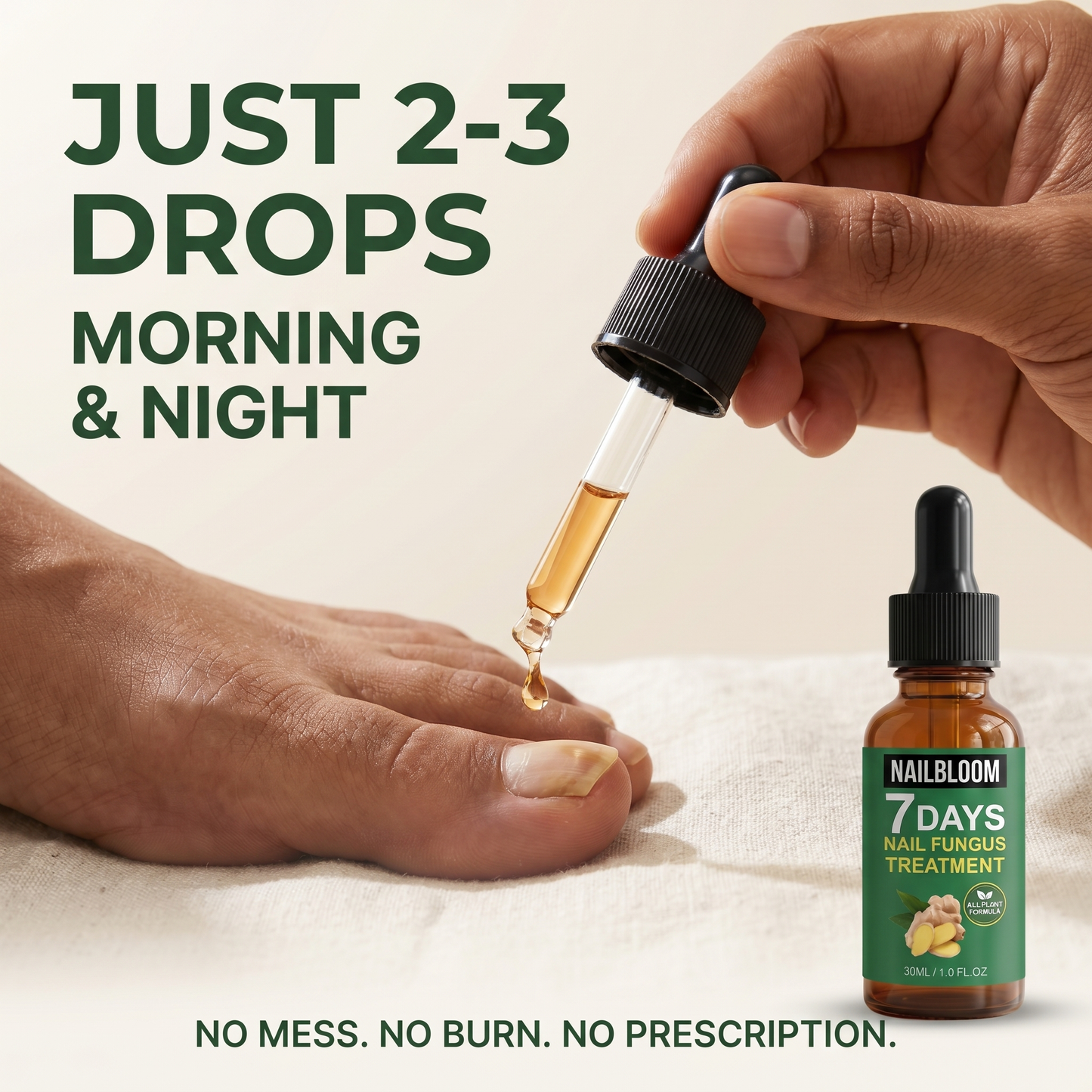 Nailbloom™ 7 Days Nail Fungus Treatment | Plant Based Drops | Buy 1 Get 1 FREE